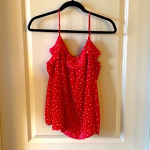 Joie pink heart off the shoulder blouse size S